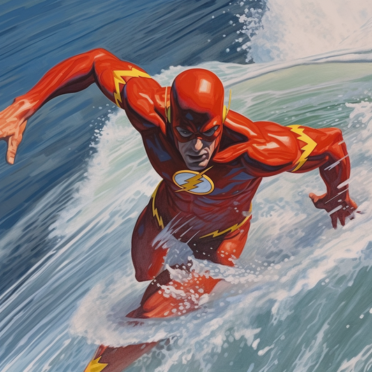 Flash - Fastest Man | DC Comics | - RE:Imagine Art Print