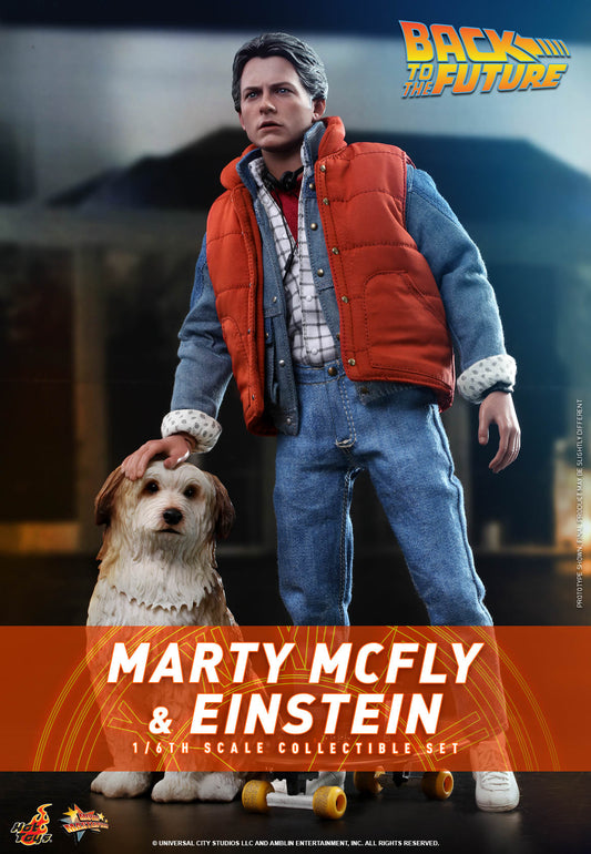 Marty McFly & Einstein 1/6 - Volver al Futuro Hot Toys