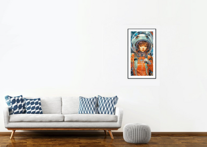 Space Girl | Mother Ship | - Art Print