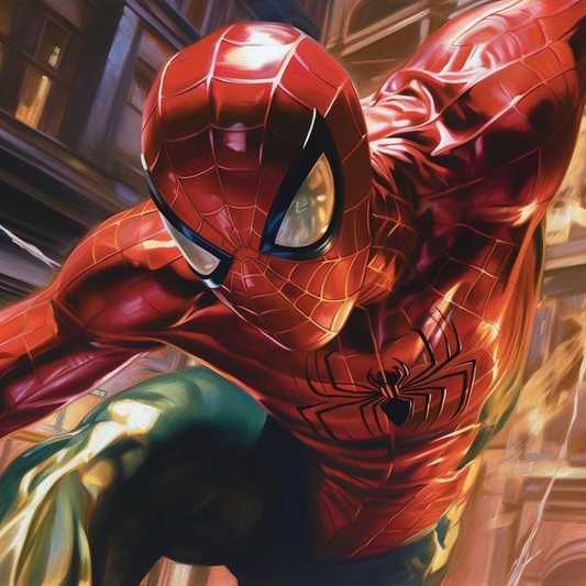 Spider-man | NY Night | - RE:Imagine Art Print
